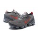 Women/Men Sports Shoes Nike Air VaporMax Flyknit 3 Grey Red CT1270-001