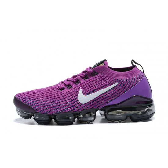 Women/Men Sports Shoes Nike Air VaporMax Flyknit 3 Purple Black AJ6900-502