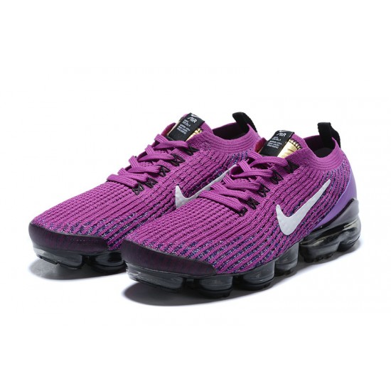 Women/Men Sports Shoes Nike Air VaporMax Flyknit 3 Purple Black AJ6900-502