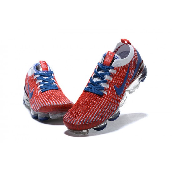 Women/Men Sports Shoes Nike Air VaporMax Flyknit 3 Red Blue CW5585-100