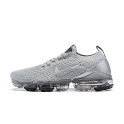 Women/Men Sports Shoes Nike Air VaporMax Flyknit 3 Silver Grey AJ6900-101