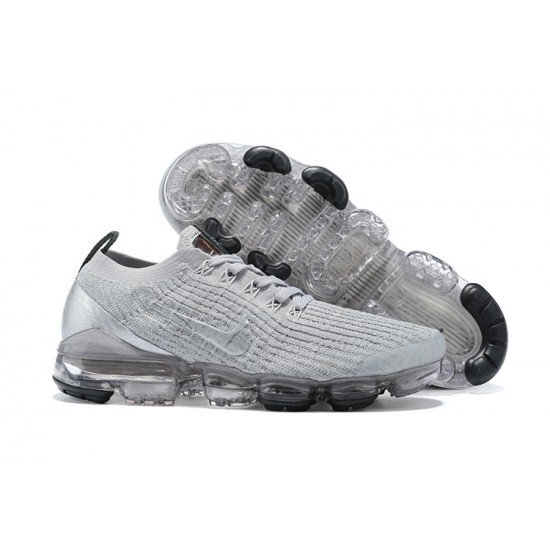 Women/Men Sports Shoes Nike Air VaporMax Flyknit 3 Silver Grey AJ6900-101