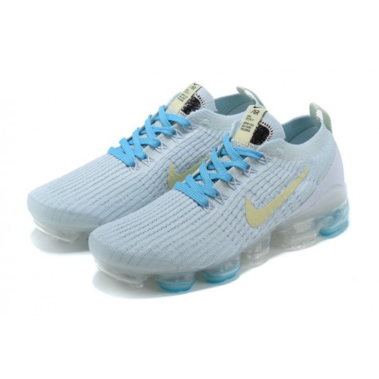 Women/Men Sports Shoes Nike Air VaporMax Flyknit 3 White Blue AJ6910-500