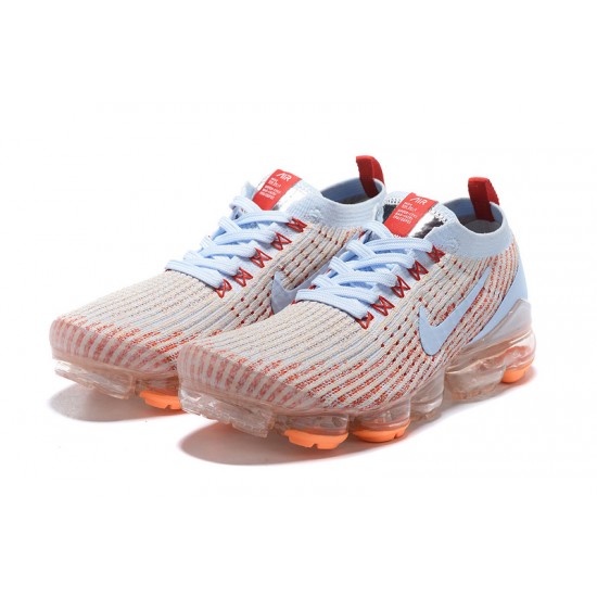 Women/Men Sports Shoes Nike Air VaporMax Flyknit 3 White Orange AJ6910-400