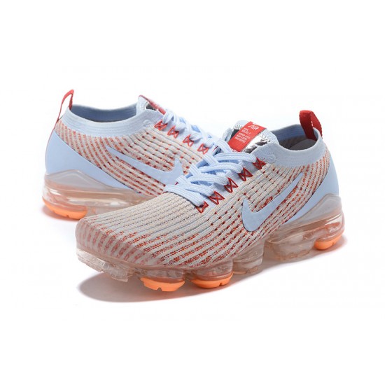 Women/Men Sports Shoes Nike Air VaporMax Flyknit 3 White Orange AJ6910-400