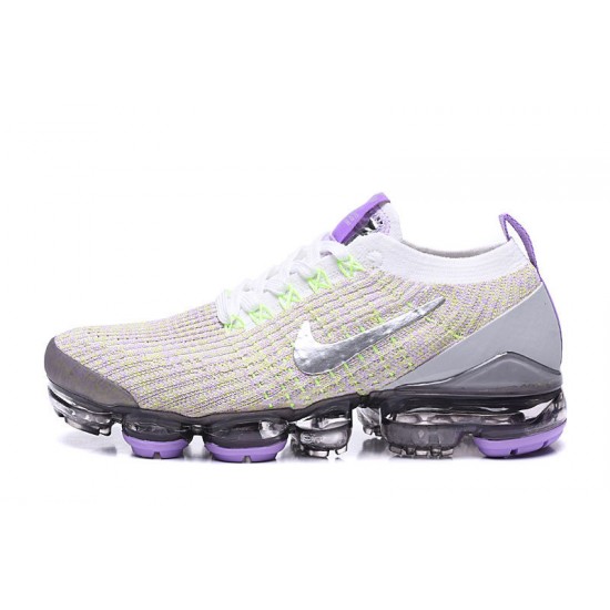 Women/Men Sports Shoes Nike Air VaporMax Flyknit 3 White Purple AJ6900-102