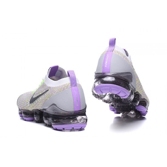 Women/Men Sports Shoes Nike Air VaporMax Flyknit 3 White Purple AJ6900-102