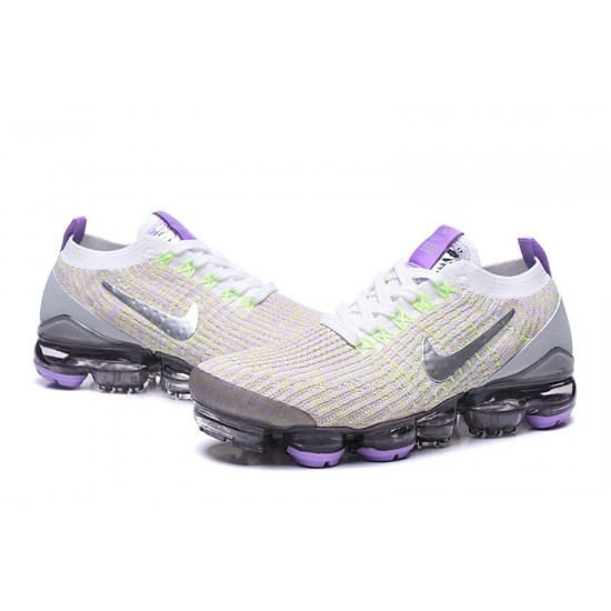 Women/Men Sports Shoes Nike Air VaporMax Flyknit 3 White Purple AJ6900-102