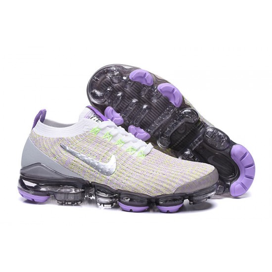 Women/Men Sports Shoes Nike Air VaporMax Flyknit 3 White Purple AJ6900-102