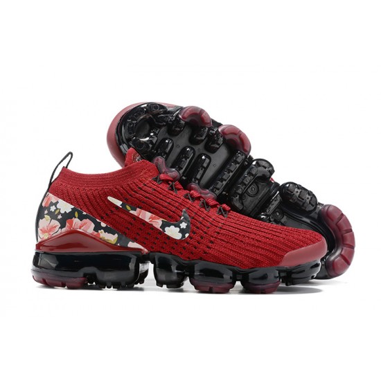 Women Sports Shoes Nike Air VaporMax Flyknit 3 Red Black CT1274 -600