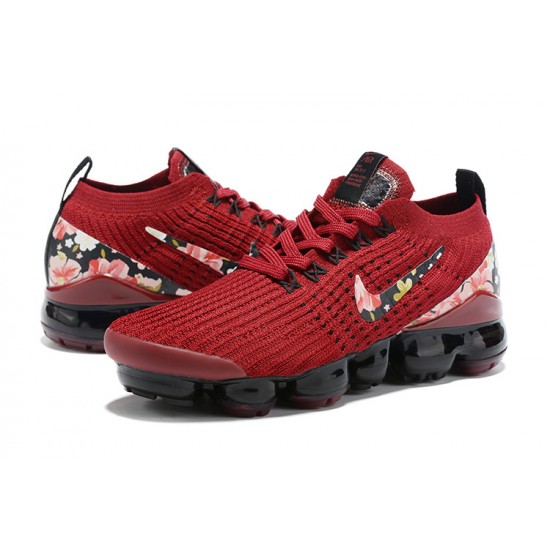 Women Sports Shoes Nike Air VaporMax Flyknit 3 Red Black CT1274 -600