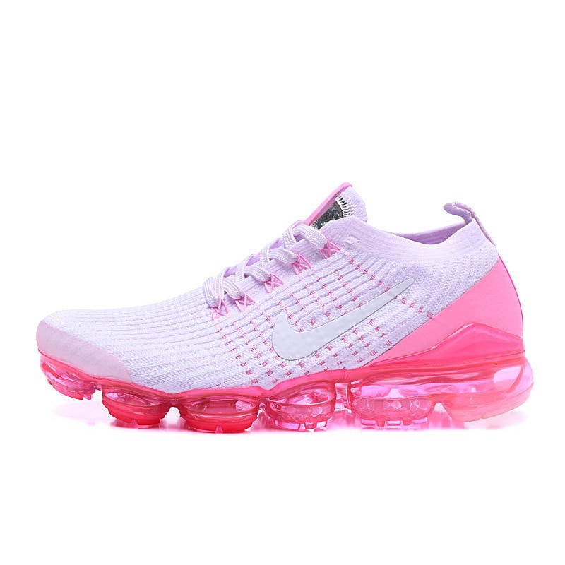 Women Sports Shoes Nike Air VaporMax Flyknit 3 White Pink AJ6910-005