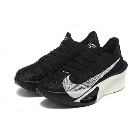 Women/Men Sports Shoes Nike Air Zoom Alphafly NEXT 3 Black White  