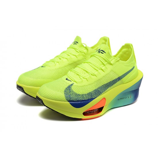 Women/Men Sports Shoes Nike Air Zoom Alphafly NEXT 3 Neongreen  