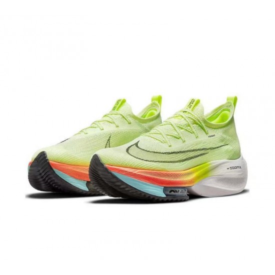 Men Sports Shoes Nike Air Zoom Alphafly Next 2 Green White  