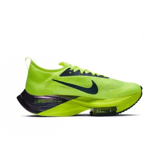 Men Sports Shoes Nike Air Zoom Alphafly Next 2 Neongree Black  