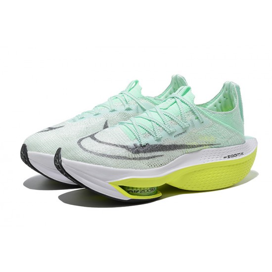 Women/Men Sports Shoes Nike Air Zoom Alphafly Next 2 Green  