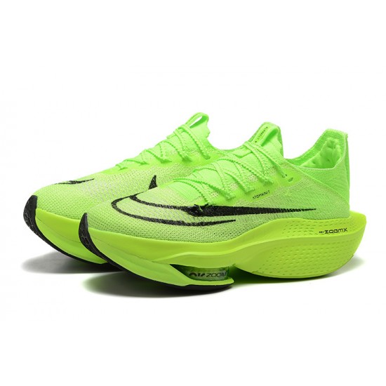 Women/Men Sports Shoes Nike Air Zoom Alphafly Next 2 Neongreen  