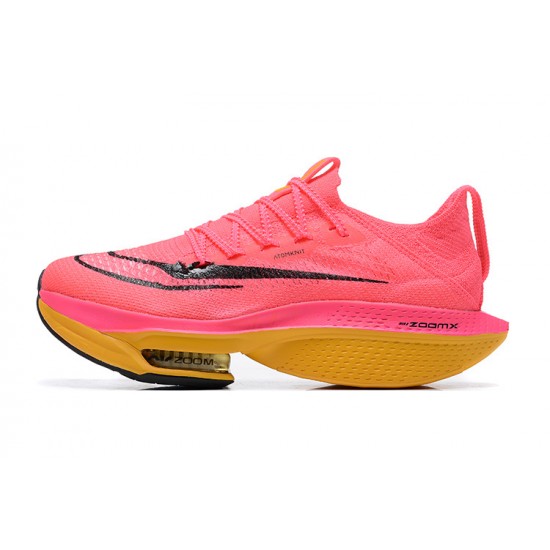 Women/Men Sports Shoes Nike Air Zoom Alphafly Next 2 Pink Red  