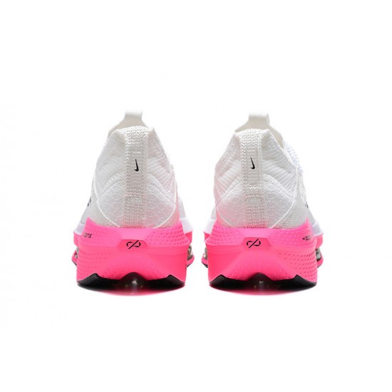 Women/Men Sports Shoes Nike Air Zoom Alphafly Next 2 White Pink  