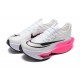 Women/Men Sports Shoes Nike Air Zoom Alphafly Next 2 White Pink  