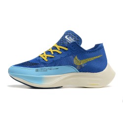 Men Sports Shoes Nike ZoomX VaporFly NEXT Blue Yellow  