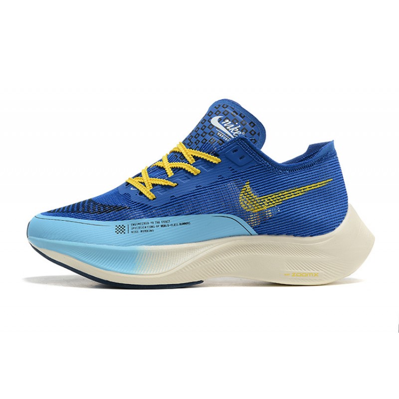 Men Sports Shoes Nike ZoomX VaporFly NEXT Blue Yellow  