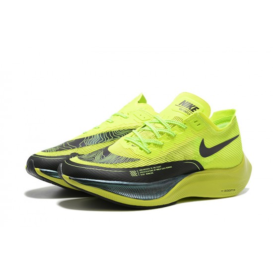 Men Sports Shoes Nike ZoomX VaporFly NEXT Chartreuse Black  