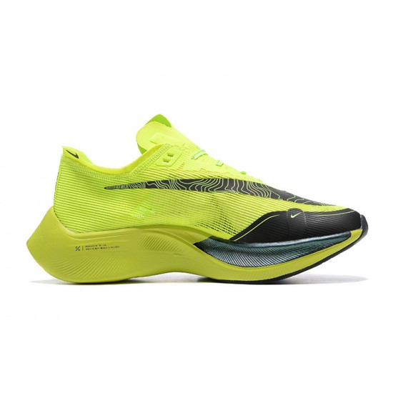 Men Sports Shoes Nike ZoomX VaporFly NEXT Chartreuse Black  