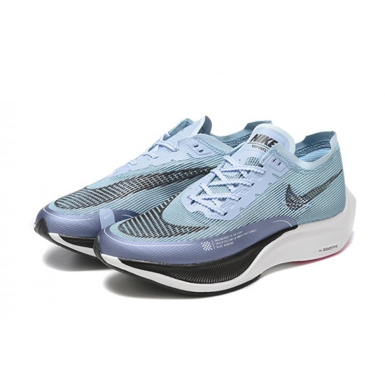 Women/Men Sports Shoes Nike ZoomX VaporFly NEXT Black Blue  