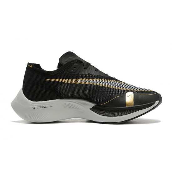 Women/Men Sports Shoes Nike ZoomX VaporFly NEXT Black Gold  