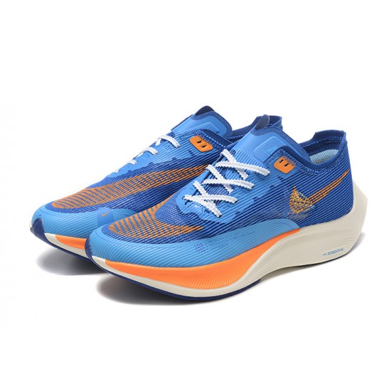 Women/Men Sports Shoes Nike ZoomX VaporFly NEXT Blue Orange  