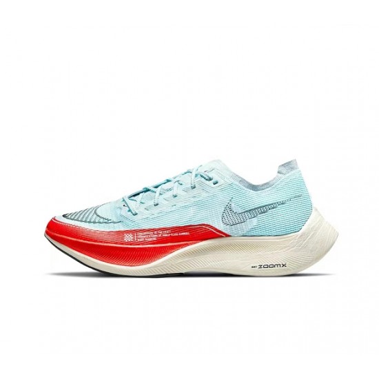 Women/Men Sports Shoes Nike ZoomX VaporFly NEXT Blue Red  