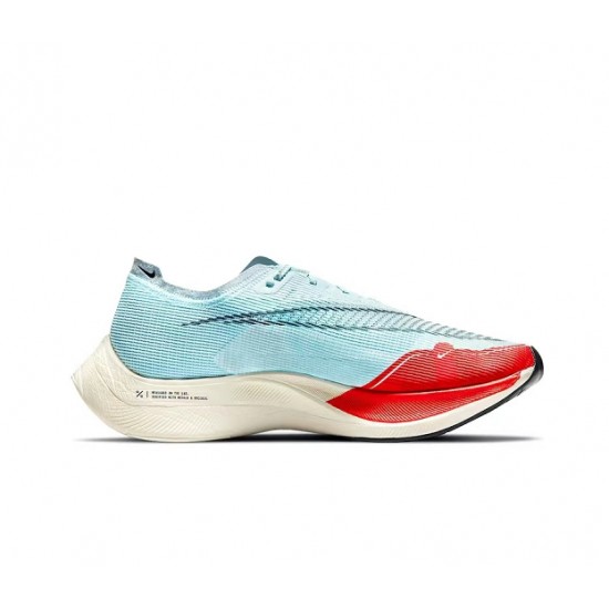 Women/Men Sports Shoes Nike ZoomX VaporFly NEXT Blue Red  