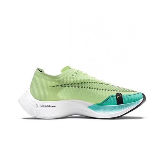 Women/Men Sports Shoes Nike ZoomX VaporFly NEXT Green and Blue  