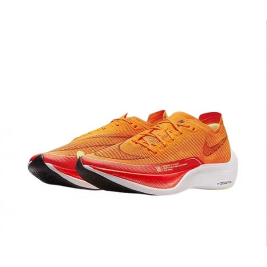 Women/Men Sports Shoes Nike ZoomX VaporFly NEXT Orange Red  