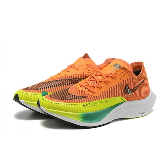 Women/Men Sports Shoes Nike ZoomX VaporFly NEXT Orange White  