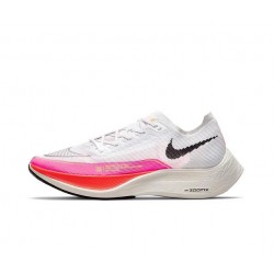 Women/Men Sports Shoes Nike ZoomX VaporFly NEXT Pink White  