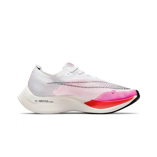 Women/Men Sports Shoes Nike ZoomX VaporFly NEXT Pink White  