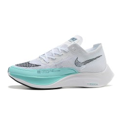 Women/Men Sports Shoes Nike ZoomX VaporFly NEXT White Blue  