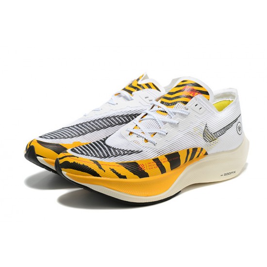 Women/Men Sports Shoes Nike ZoomX VaporFly NEXT White Orange  