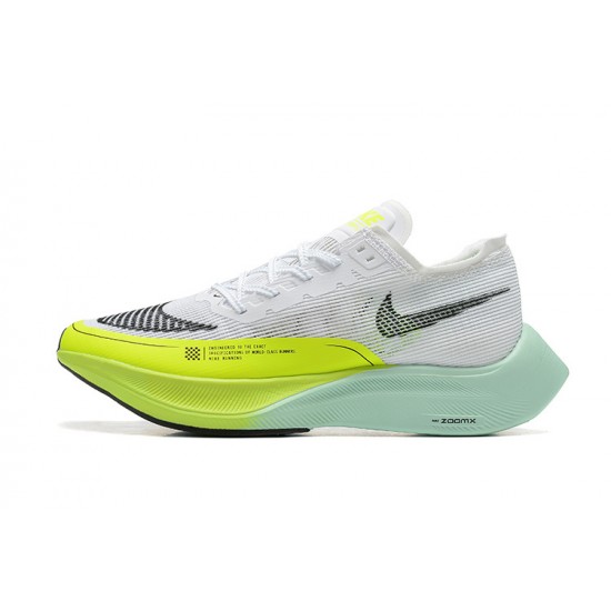 Women/Men Sports Shoes Nike ZoomX VaporFly NEXT White Yellow  