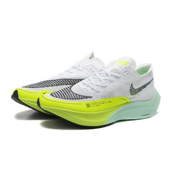 Women/Men Sports Shoes Nike ZoomX VaporFly NEXT White Yellow  