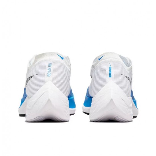 Women/Men Sports Shoes Nike ZoomX VaporFly NEXT White and Blue  