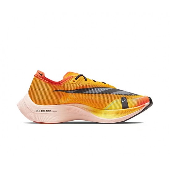 Women/Men Sports Shoes Nike ZoomX VaporFly NEXT Yellow Black  