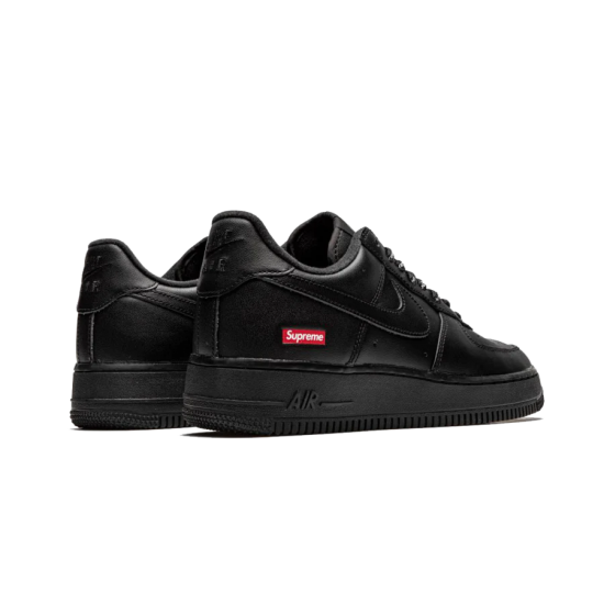 CU9225-001 Air Force 1 Low Black Supreme Black/Black 