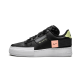 CI0054-001 Air Force 1 Low Drop Type Black Black/Anthracite-Zinnia 