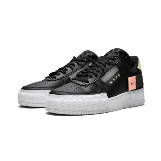 CI0054-001 Air Force 1 Low Drop Type Black Black/Anthracite-Zinnia 