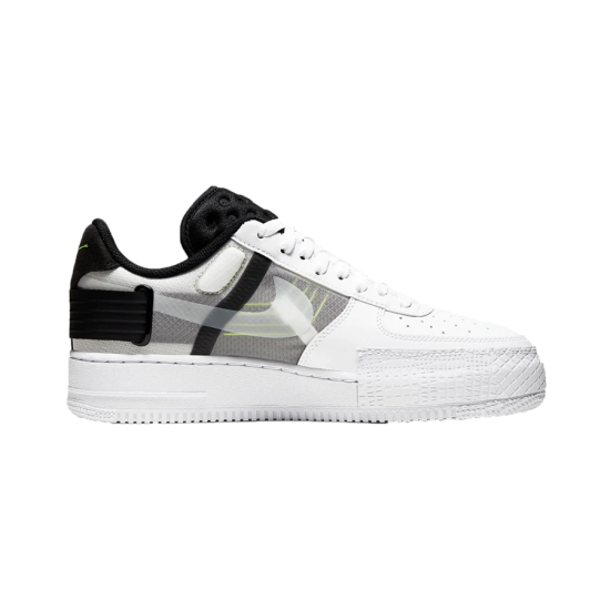 AT7859-101 Air Force 1 Low Drop Type White Black Volt White/Volt-Black-White 