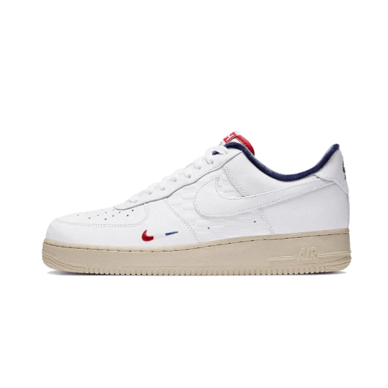 CZ7927-100 Air Force 1 Low Kith Paris White/Red/Navy